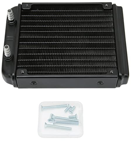 120 Mm Vattenkylare, 12-rörs Värmeväxlare i Aluminium, Ersättningsradiator för PC CPU Vattenkylsystem Dator