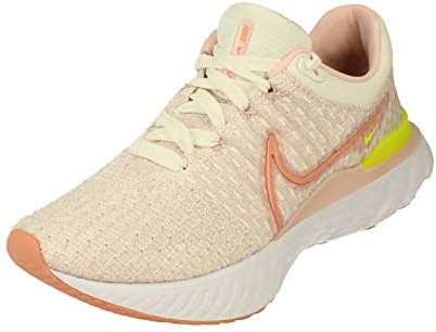 NIKE Womens React Infinity Run FK 3 Running Trainers DD3024 Sneakers Shoes (UK 7.5 US 10 EU 42, sail Light Madder Root 102)
