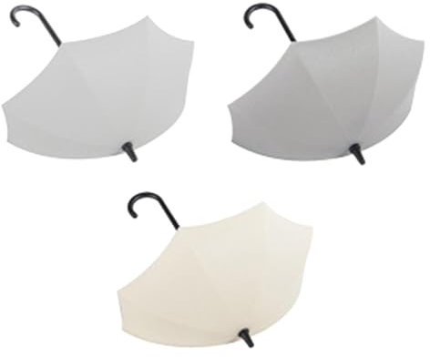 Generisch Ganchos autoadhesivos para llaves, 3 ganchos de ducha para paraguas, ganchos de pared decorativos, ganchos de ducha estables para sombrero, toalla, llaves, toallas