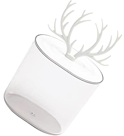 Cabilock Porta Hisopos De Algodón Tapas De Frascos De Boticario Organizador De Maquillaje Ahorro De Espacio