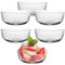 Piashow Lot de 6 bols à dessert, lot de verres à dessert, 250 ml, bols en verre empilables, parfaits pour les puddings et bien plus encore
