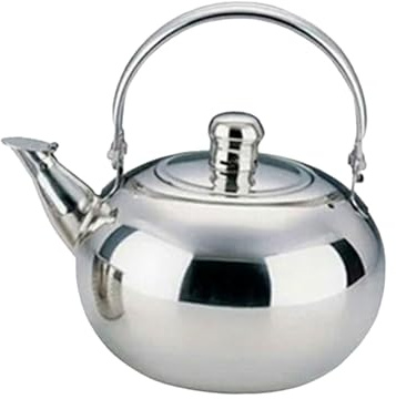 Bollitore da tè in acciaio inox con filtro per coperchio, bollitore per acqua da 1,5 l per piano cottura e piano cottura a induzione, teiera con manico anti-scottatura - 1,5 l