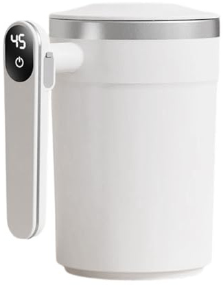 Self-Stirring, USB Rechargeable Automatic Stainless Steel Tumbler with Integrated LCD Thermograph, Self-Mixing Coffee Tumbler Outdoor Picnic Hiking Adventures Home
