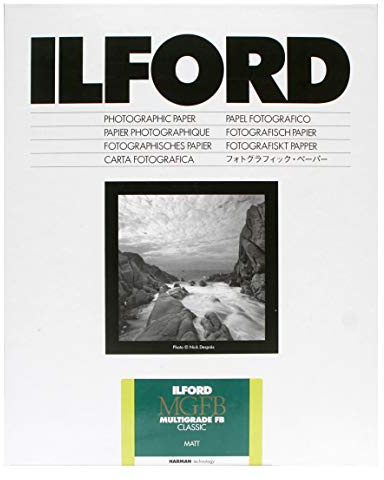 Ilford Classic MGFB 5K Schwarz-Weiß-Positivpapier (matt, 24 x 30,5 cm, 50 Blatt)