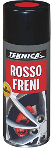 Smalto sintetico spray ROSSO FRENI - 400ml resistente alle alte temperature(110C°) - X 4 PINZE FRENI