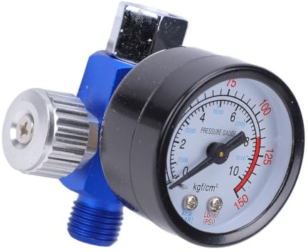 Lufttrycksregulator 1/4 Tums Regulator Luftregulator med Mätare Tryckmätare 150 PSI Sprutpistol Luftregulator för Kompressorluftverktyg