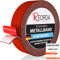 REORDA Metallband selbstklebend Rot - Ideal für Tonies®-Figuren & -Regale - Magnetband für Magnete I Ferroband I Magnetband selbstklebend I Eisenband (6m)