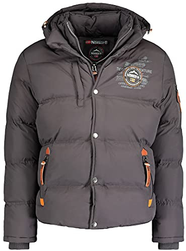Geographical Norway UomoGiacc Trapuntata Invernale - Foderato Caldo Giacca a Vento - Sci All'Aperto Giacca da Snowboard per Inverno/Autunno IN Bundle Con UD Beanie