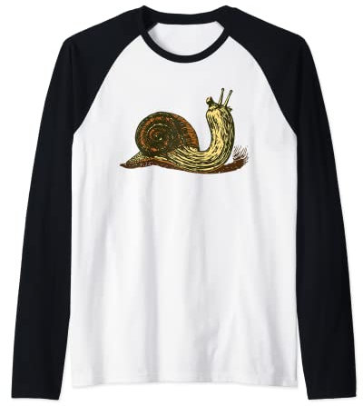 Ornamental gourd / snail hybrid. funny sketch artistic Raglan Baseball Tee