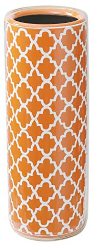 HOZUSO Porcelain Ceramic Umbrella Stand Umbrella Holder Modern Style Floor Vase for Storing Canes Walking Sticks for Entryway Indoor Decor 24‘’High