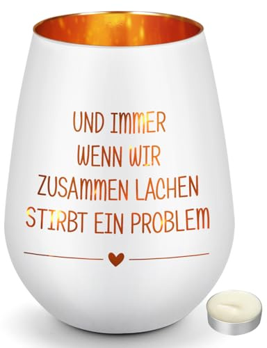 Blumuze Geschenke für Freundin Frauen, Windlicht Aus Glas Teelichthalter Beste Freundin Geschenke, Beste Freundin Geburtstagsgeschenk,Geburtstag Geschenk für Freundinnen,Freundschaft Geschenk