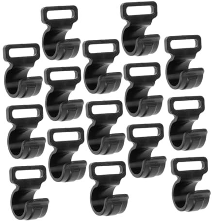 EXHUMKY 15stücke Teiliges Zeltzubehör Kunststoff Zelthaken Winddichte Aufhängehaken Stabiles Zeltenzubehör Für Camping Outdoor Vielseitige Zelthaken Zum Aufhängen Von Ausrüstung Und Kleine