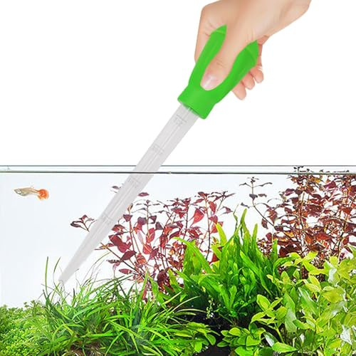 Lång pipett – 30 ml flytande trapper, akvarieutfodringsinstrument för korall och fisk, vattenbyte sifonapplikator, mångsidig dispenser för vattenväxter, reptilfoder,