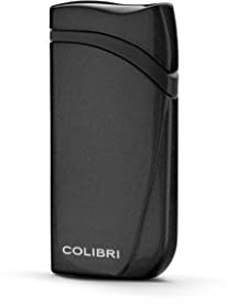 Colibri Falcon Sturmfeuerzeug - Jet Feuerzeug mit Windfester Jetflamme - Leicht Ablesbares Tankfenster - Schöne Geschenkbox - Nachfüllbar mit Butan Feuerzeug Gas, Kein Gas im Lieferumfang enthalten