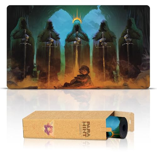 Paramint Amon Sûl (Genähte Kanten) - Der Herr de Ringe Spielmatte - Kompatibel mit Magic: The Gathering Spielmatten - Spielen Sie MTG, YuGiOh, TCG - Originelle Designs und Zubehör