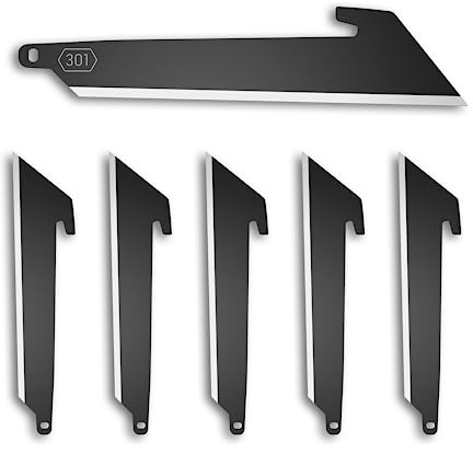 OUTDOOR EDGE RazorSafe 3 Black Utility | 6 Pack of Black EDC Utility Blades | Compatible 3 Razor Blade Knives | Perfect for Work & Everyday Carry
