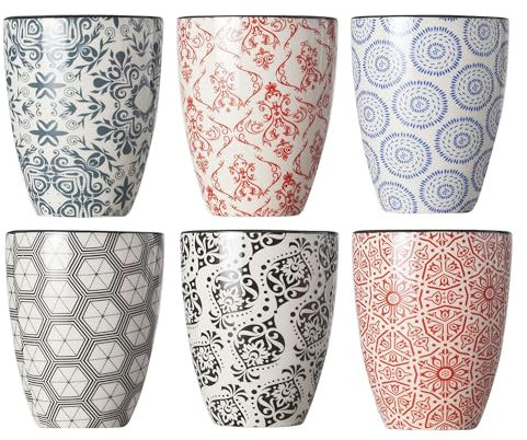 Cosy & Trendy Tasse Délirio Assortis-9 Cl-Lot de 6, Petit