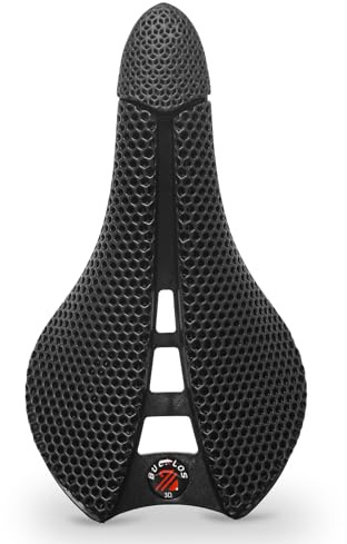BUCKLOS 3D Printed Bike Saddle - Bicycle Nylon 143 155 mm Bike Seat for Road Bike Mountain Bike Cycling - MTB Gravel Bike Men Women Comfortable Saddles