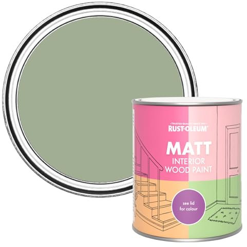 Rust-Oleum Green Interior Wood Paint in Matt Finish - Bramwell 750ml