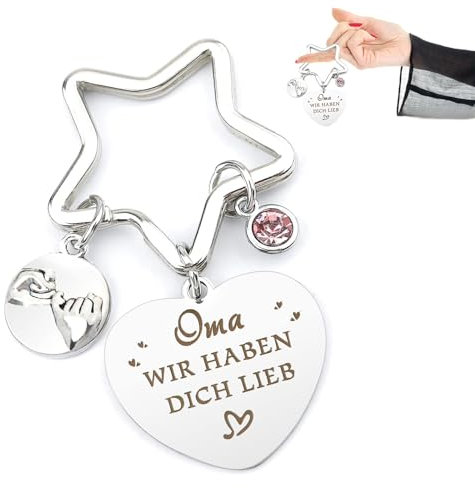 AOOGON Beste Oma Geschenke Schlüsselanhänger, Oma Geburtstagsgeschenk, Muttertagsgeschenk