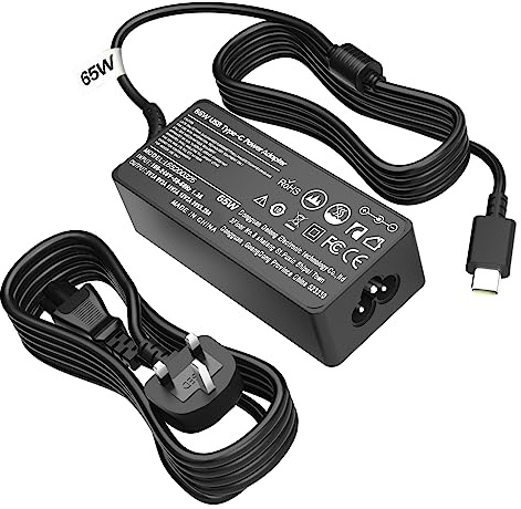 65W USB C Laptop Charger for Lenovo ThinkPad T14 T15 T480 T480s T490 T490s