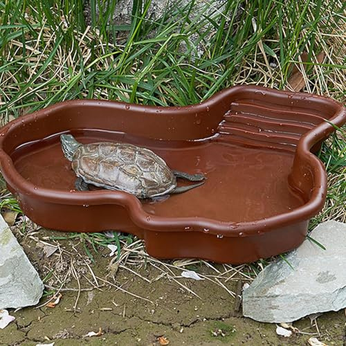 Ahuuen Piscina per Rettili | Vasca da Bagno per Rettili | Ciotola per Acqua per Rettili | Piscina per Tartarughe | Mangiatoia per Tartarughe per Tartarughe, Draghi Barbuti, Gechi
