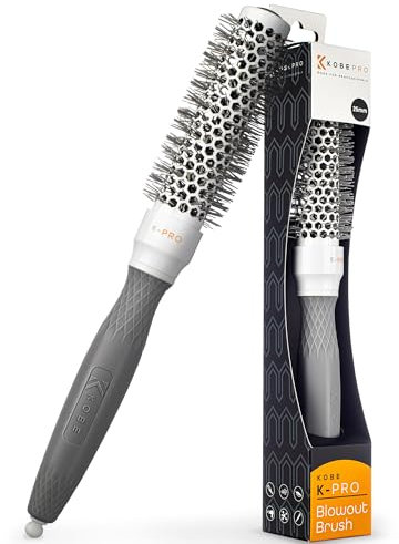 K-Pro 25mm Radial Ceramic & Ionic Hair Brush for Blowout & Blowdry - Professional Blow Dry Brush for Salon-Quality Results, Enhance Volume and Shine, Ideal for All Hair Types