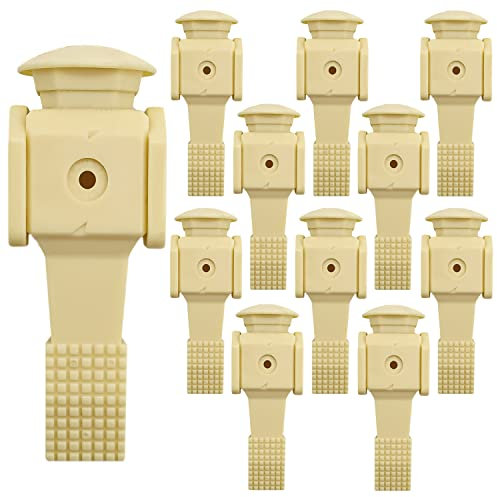 EYEPOWER 11 Outdoor Tischkicker Figuren 16mm - Beige - Tisch Fussball Kicker Figuren für Draußen - Tisch Fussballspiel Zubehör Fußball Kickertisch Ersatzteile Tischfussball Figuren Kicker Tisch