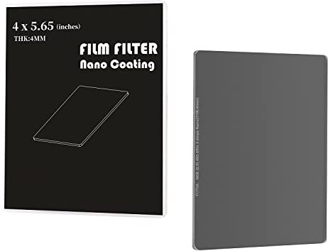 FOTGA Nano 4x5.65 ND8 Neutral Density Filter, Optical Glass ND0.9 (3 Stops) Multi-Layer Coatings MC Cinema Square ND Filter for 4x5.65Inch Matte Box Filter Trays Holder Filmmaking Video Making