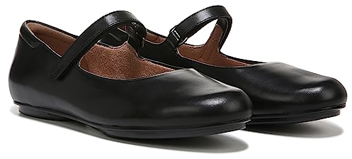 Naturalizer Maxwell-MJ Mary Jane Ballerines Plates à Bout Rond pour Femme, Cuir Noir, 40.5 EU