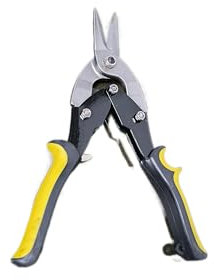 Straight Cut Aviation Snips, Yellow and Black