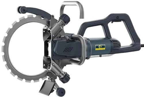 Wall Cutting Machine, 8800W/9500W Circular Saw Concrete Cutter Saw with Linkage Water Pump, 27cm Cut Depth, Wall Groove Chaser Cutting Machine,8800W