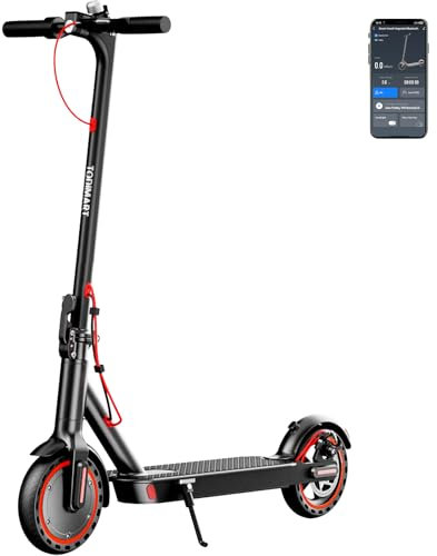 Trottinette Electrique Adulte antivol Ultra Legere, Autonomie 30km Trotinette Électrique Pliable 350W Batterie 36V 7.8Ah, pneus nid d'abeille increvables APP déverrouillée Scooter Electrique Adulte