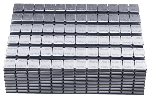 MIKKUPPA Lot de 50 barres adhésives - Poids d'équilibrage - 5 g x 4 + 10 g x 4 bords de démolition