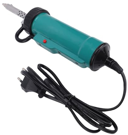 Fafeicy Electric Desoldering Sucker, Vacuum Desoldering Pump Lödborttagarverktyg, 40W Full Automatic med 1,0 Mm 1,5 Mm 2,5 Mm Munstycken, för Reparationskretskort Lödfog (EU)