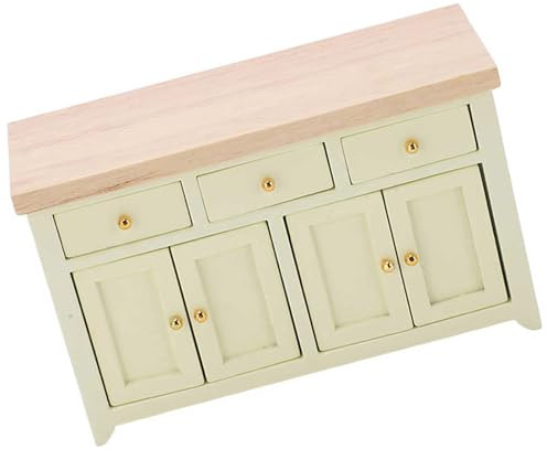 Kalttoy 1/12 case delle bambole armadio di stoccaggio con cassetto funzionale e porta per giochi di ruolo e scena da collezione Decors realistici case delle bambole Decors