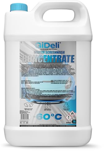 GiDeli Protezione antigelo concentrato 5 l – antigelo -60 °C – acqua detergente per parabrezza invernale