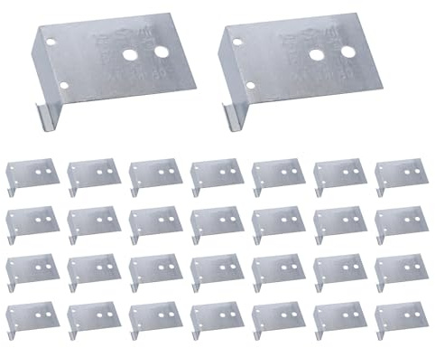 Piezas de fijación de puerta de madera, 30 fijadores de montaje de aleación, herrajes duraderos para marcos de puertas de madera, carcasas de ventanas y reparación de muebles, soportes de metal