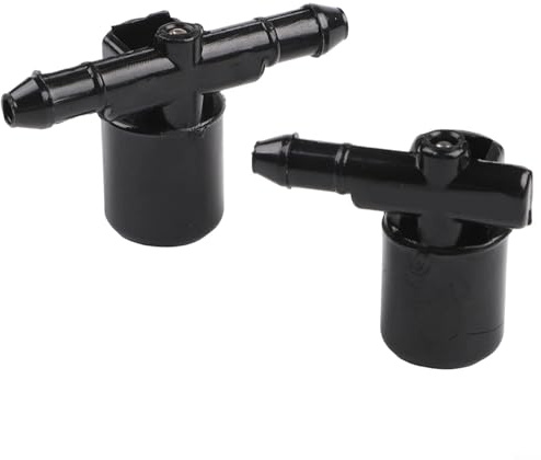 Ugello a getto per lavavetri per Opel Insignia Astra J G, Corsa C Zafira A B C, in plastica ABS, colore nero, coppia