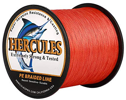 HERCULES Super Cast 100m - 2000m Yards Geflochtene Angelschnur 10lb - 300lb Test für Salzwasser Süßwasser PE Geflecht Fischdraht Superline 8 Stränge
