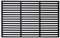 Lospitch Grillrost Gusseisen Emailliert Eckig Grillgitter Grill,Grillrost Grillflaeche, Gussrost Grillrostprofi für Gasgrill, Holzkohlegrill, 54 x 34 cm