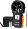 LYCEBELL Digital Windmesser, LC-100-WM Digitaler Anemometer Handheld Windmesser für Temperatur CFM Feuchtigkeit Altitude, Windmessgerät mit Hintergrundbeleuchtung für Windsurfen Segeln Drohne