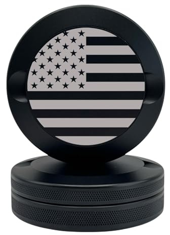 Syn Tin America | Metal Container for Zyn, Premium Aluminum Can & Rugged Pouch Holder | Extra Capacity, Knurled Grip & Used Pouch Storage | EDC (Black)