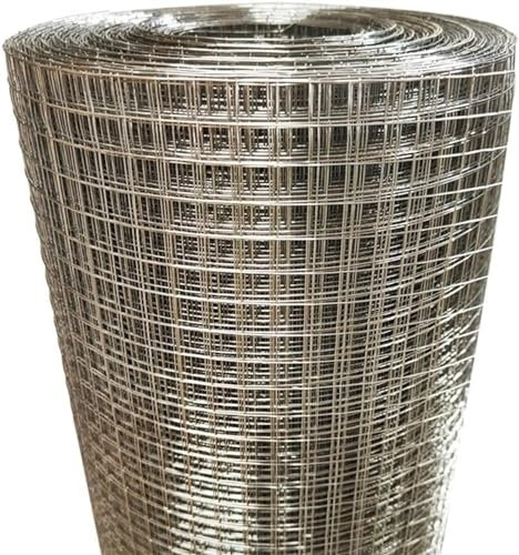 Edelstahl Maschendrahtzaun 1 x 8m Kaninchenzaun Maulwurfgitter Quadratisches Stahldrahtgeflecht 304 Edelstahl Filterschutzgitter