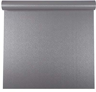 Autoadhesivo Gris cepillado Metal Acero inoxidable Película de vinilo Papel tapiz para lavavajillas Nevera Refrigerador Estufa Electrodomésticos Muebles Etiqueta de la pared Papel extraíble 40CMX3M