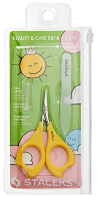 STALEKS Set di forbici per unghie dei bambini e neonati + lima per unghie, per manicure e pedicure SBC-10/6