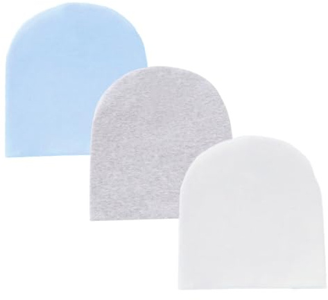 Snegyu 3 Pack Unisex Baby Hats Cotton Knit Beanies for 0-3 Months Baby Boy Newborn Infant Girls Hospital Hat