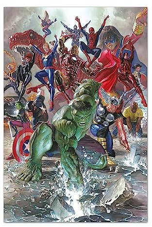 Grupo Erik Marvel Avengers Marvel Legacy By Alex Ross Poster - 36 x 24 inches / 91.5 x 61 cm - Shipped Rolled Up - Cool Posters - Art Poster - Posters & Prints - Wall Posters