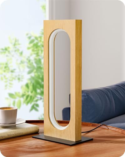 EDISHINE Lámpara de Mesa, Lámpara de Noche de 3 Temperaturas de Color (3000K 4500K 6000K), Regulable Continua Táctil, Función de Memoria, LED Incorporada, Ideal para Sala, Oficina, Dormitorio, Regalo