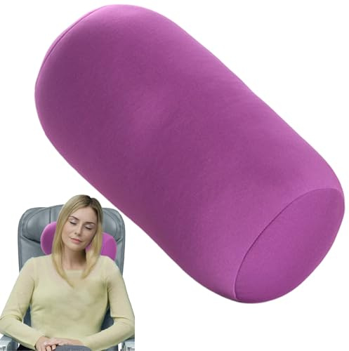 Générique Oreiller Cervical Rond, Oreiller en microbilles,Oreiller Cervical en microbilles à Tube Rond | Coussin de Dos Doux en pour Chambres à Coucher et Salons